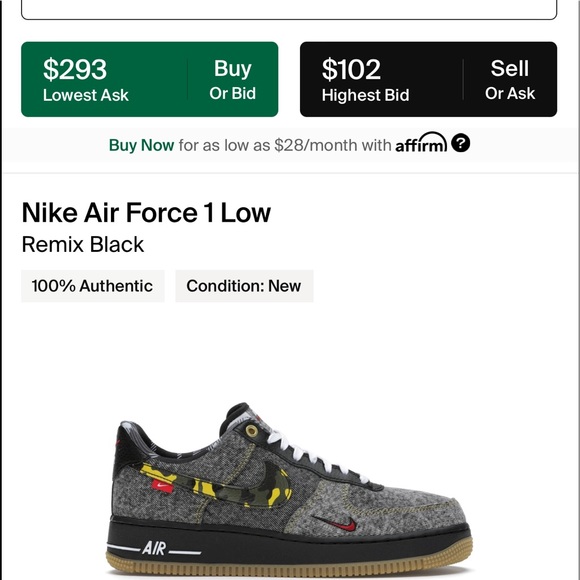 Nike Air Force one low remix black - Picture 8 of 8